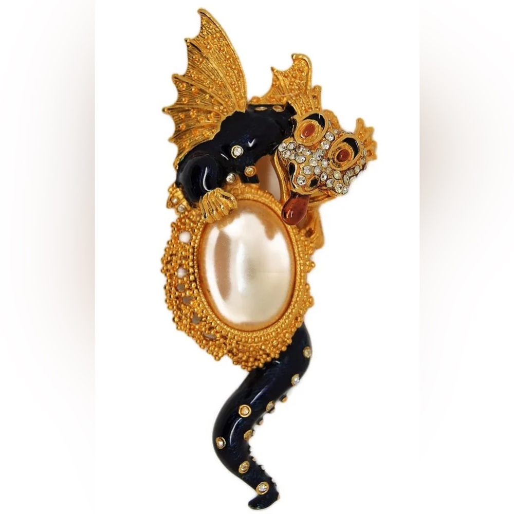 RARE NWOT BEREBI LIMITED EDITION DRAGON BROOCH
